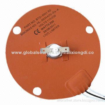 Silicone Rubber Heater, Customized Shape and Size, with Different Voltage and Wattage